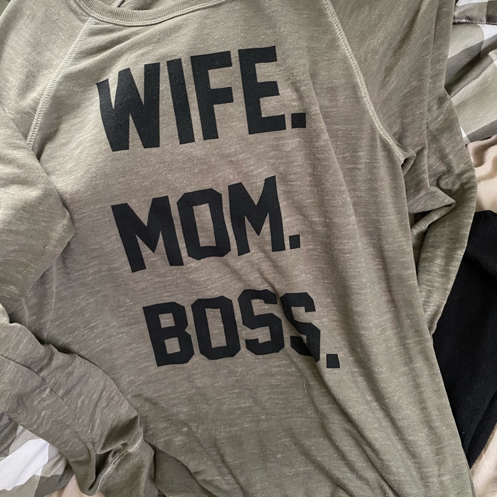 Long sleeve olive green